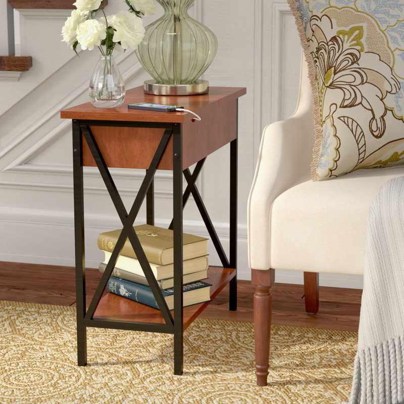 Andover Mills™ Abbottsmoor End Table with BuiltIn Outlets & Reviews